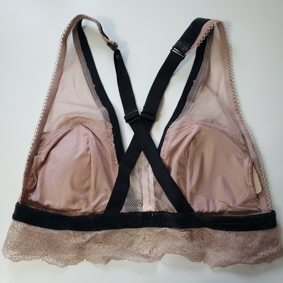 Victoria's Secret Lacie Lace Racer Back Front-Close Bralette Bra Small - Picture 4 of 6